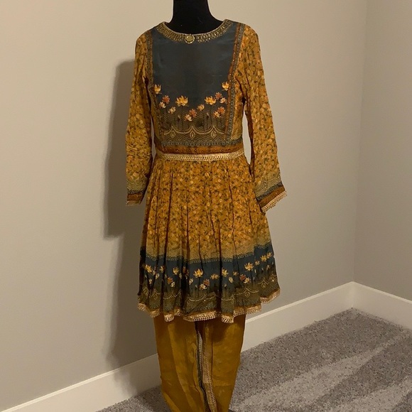 anarkali dhoti suit